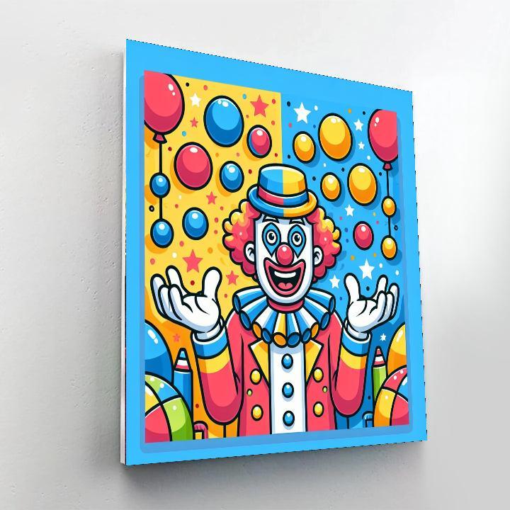 Giggles The Clown DIY Paint By Numbers