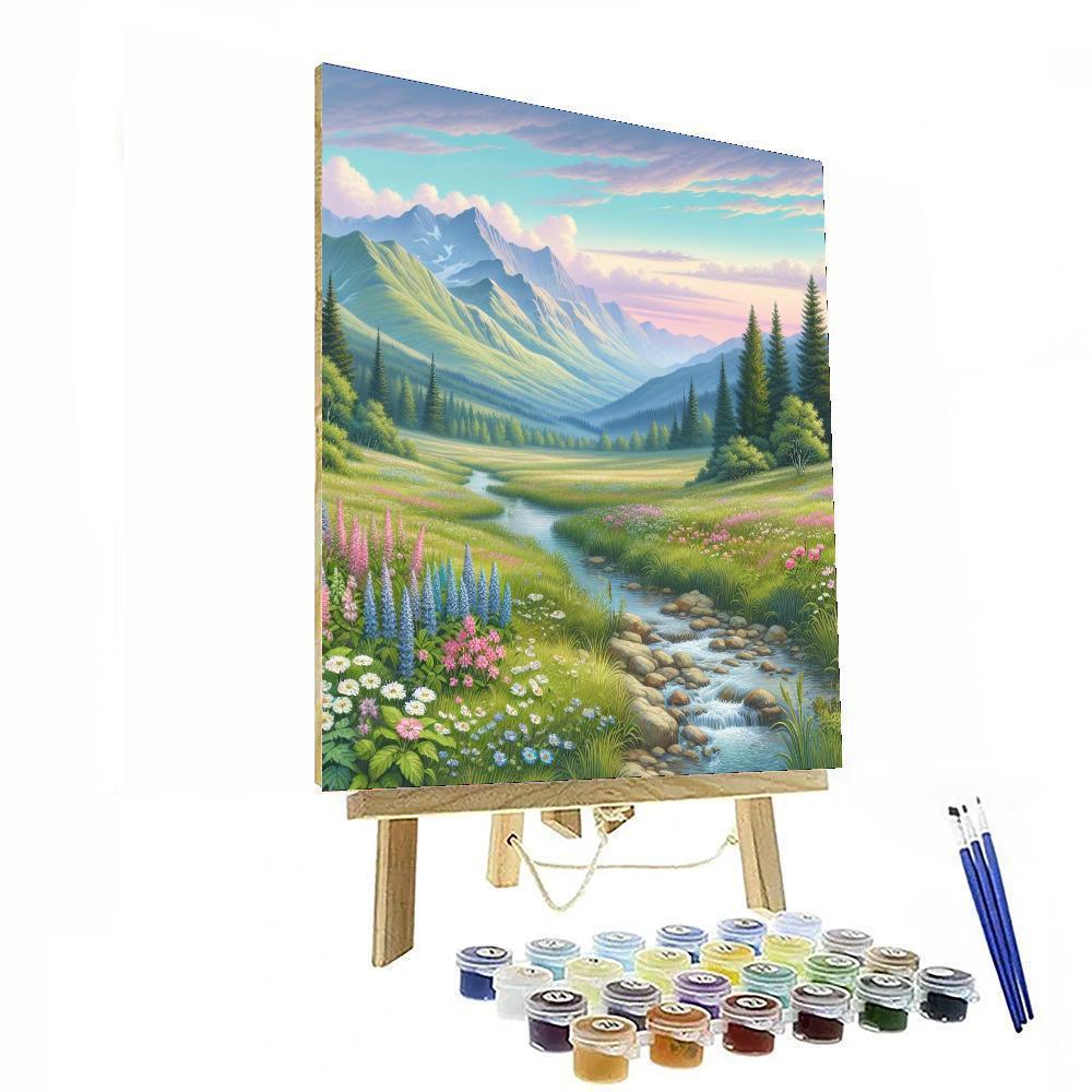 Mountain Meadow Serenity Paint By Color