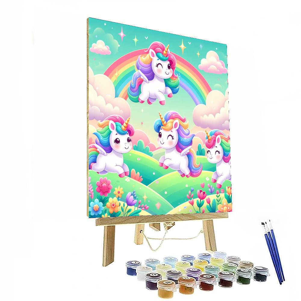 Mythical Unicorns Paint By Numbers Art