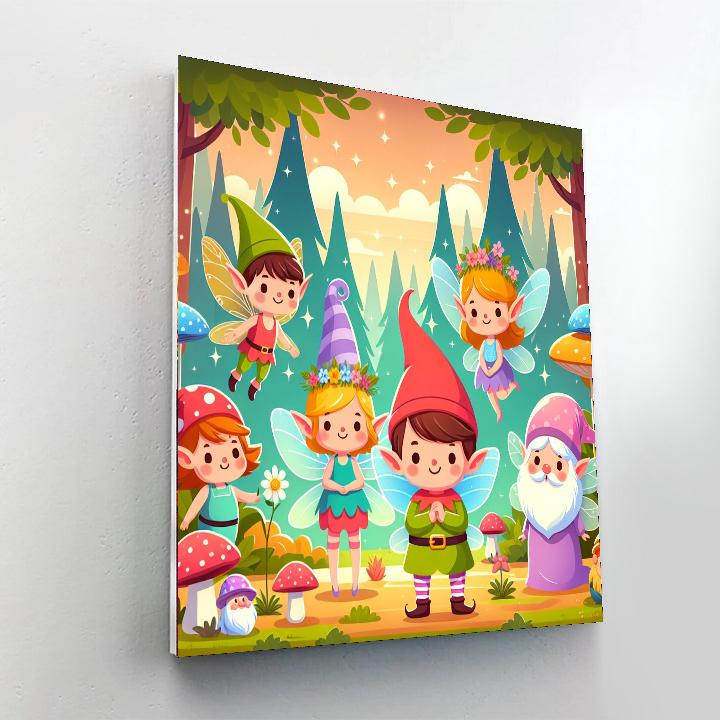 Cute Fairy Tale Creatures Paint By Numbers