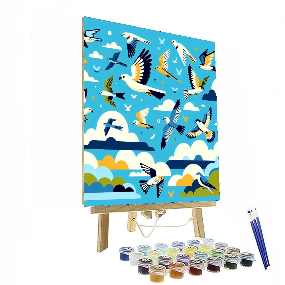 Adventurous Aviary Escapade Paint By Numbers Art
