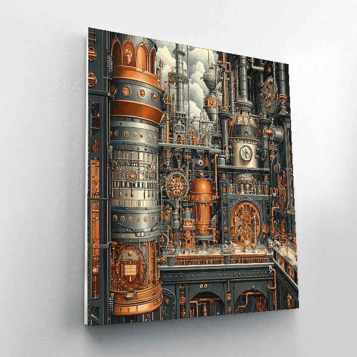 Gustave Doré Inspired Industrial Revolution Marvels  Paint By Color