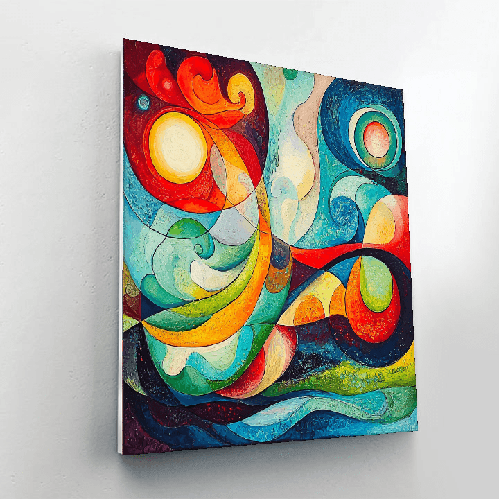 Wassily Kandinsky Inspired Harmony Of Elements  DIY Paint By Numbers