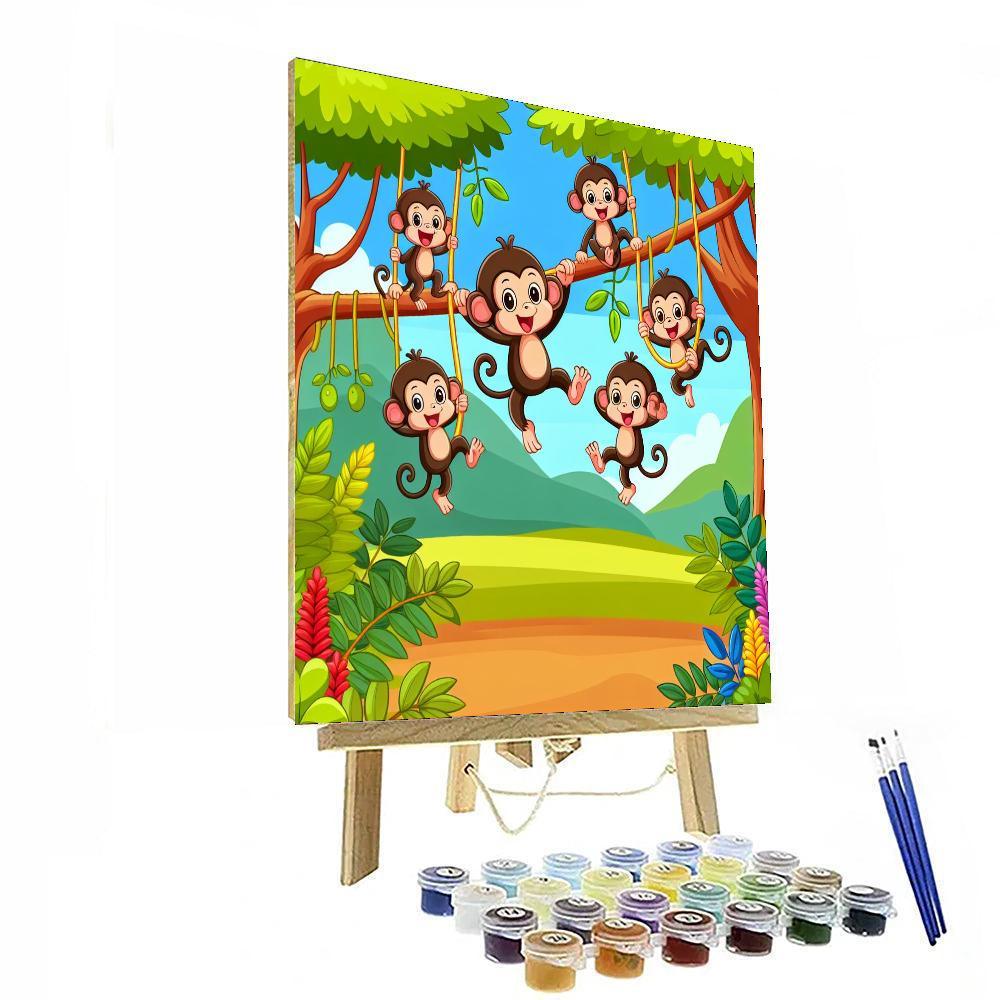 Jungle Jam Painting By Numbers Kit