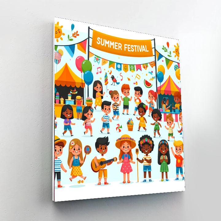 Charming Summer Festival Paint By Number