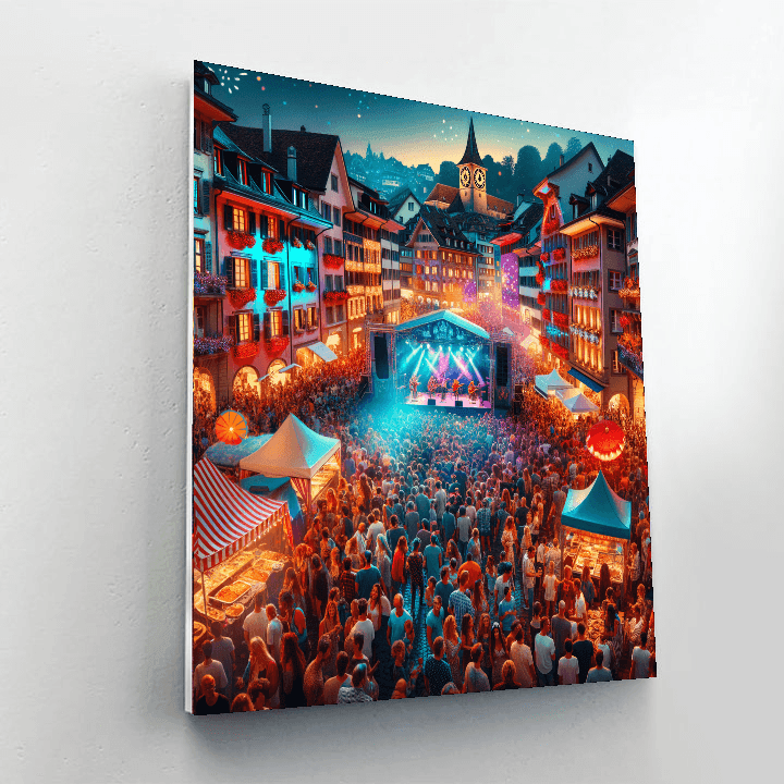 Zürich Fest - DIY Painting By Numbers Kit - Artistry Rack