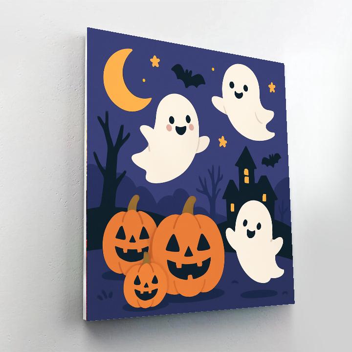 Haunted Halloween Havoc Paint By Numbers Art