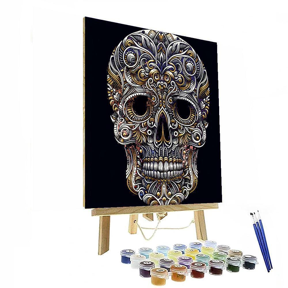 Skull's Mystical Symphony Paint By Number