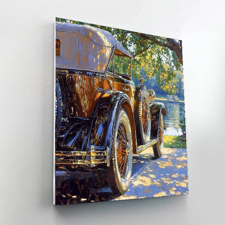 John Singer Sargent Inspired Vintage Automotive Elegance  Painting By Numbers Kit