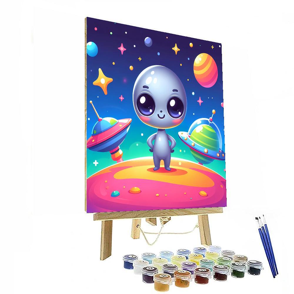 Adorable Alien Adventure Paint By Color