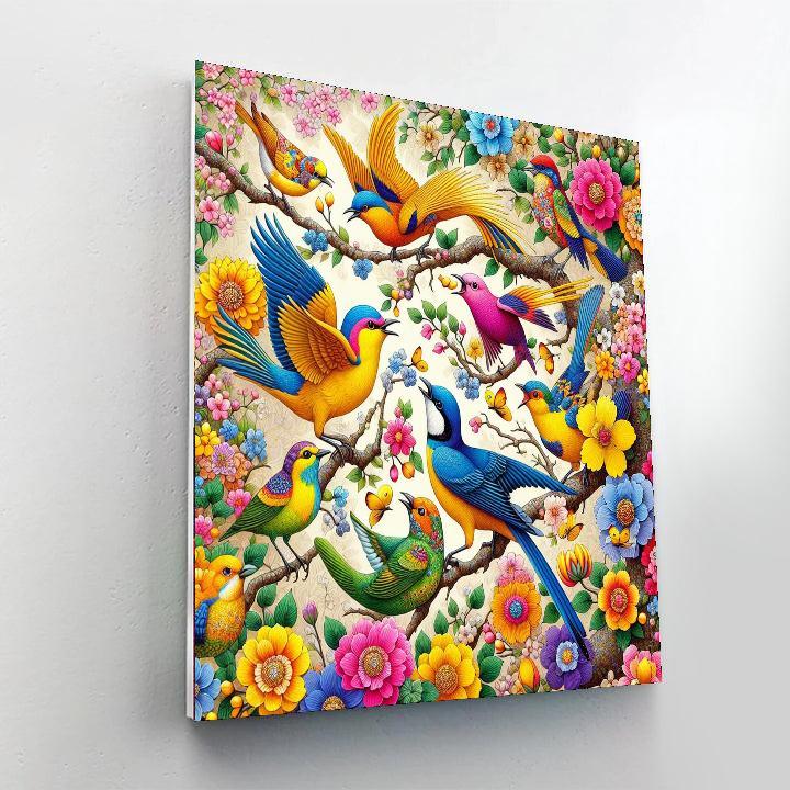 Joyful Bird Sanctuary DIY Paint By Numbers