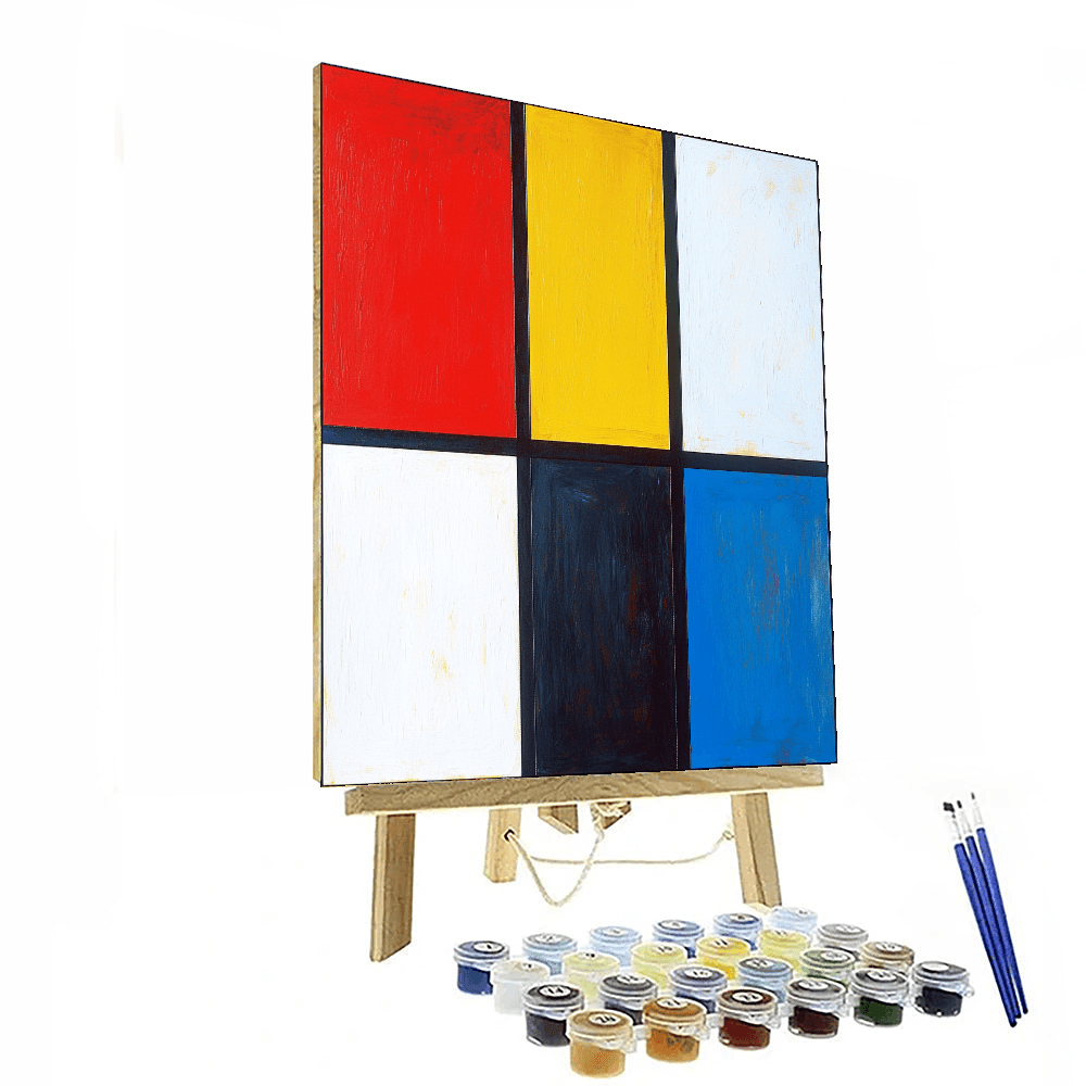 Piet Mondrian Inspired Abstract Horizons  Paint By Color