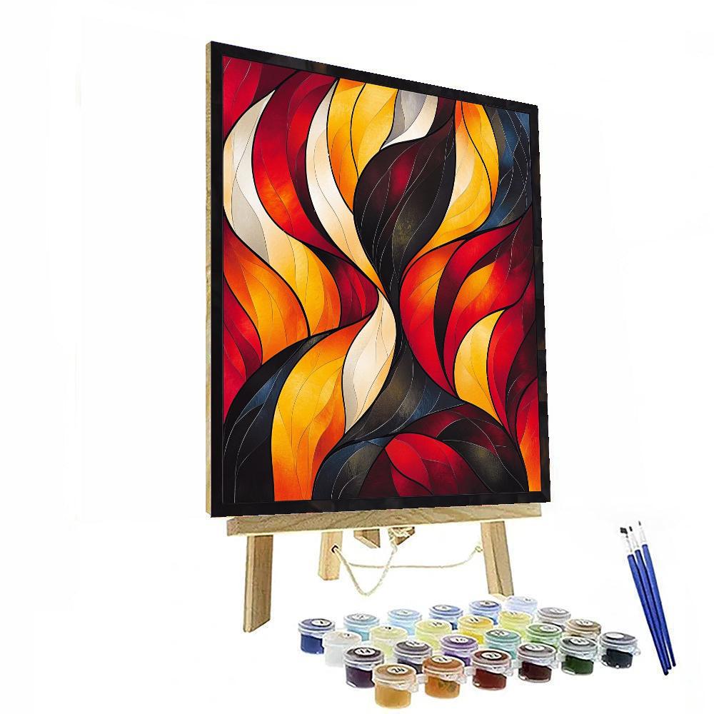 Jean-Michel Basquiat Inspired Veins Of Expression  Number Painting