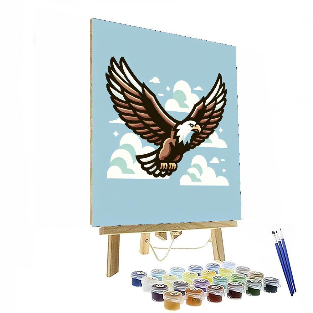 Enigmatic Eagle Encounter Paint By Color