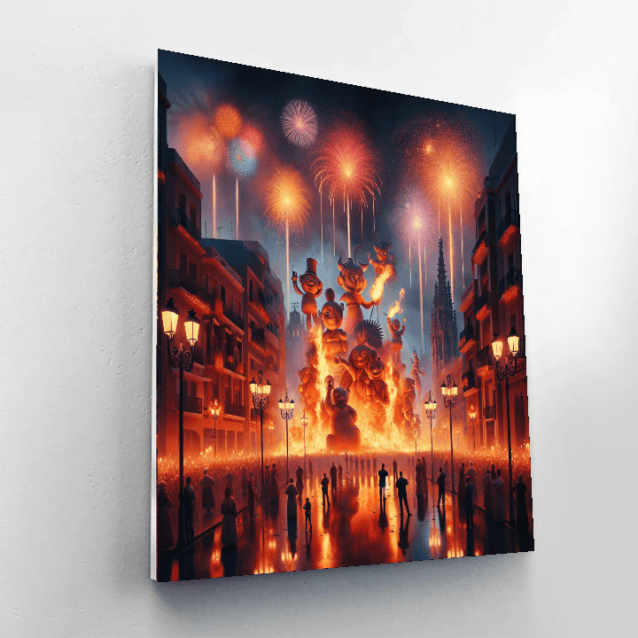 Fallas Festival - Valencia, Spain Paint By Color