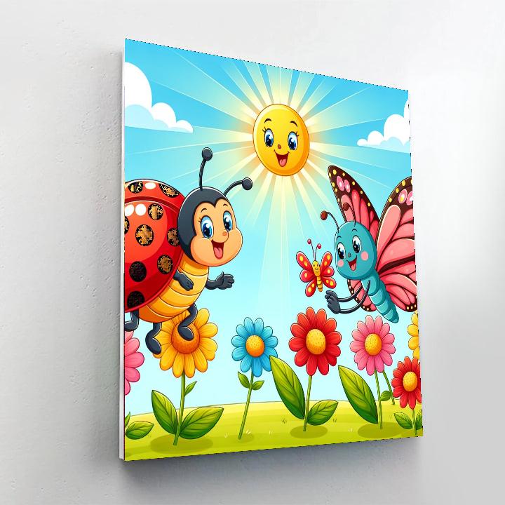 Whimsical Insect World Paint By Numbers