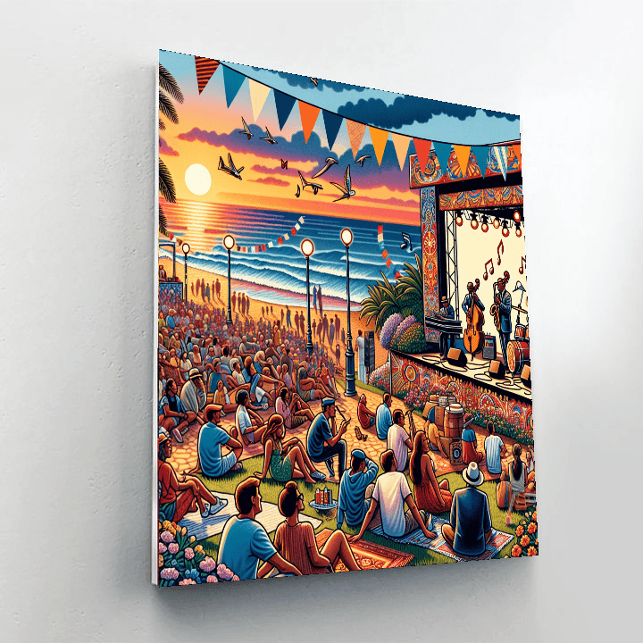 Cascais Jazz & Blues Festival - Portugal Paint By Numbers Art