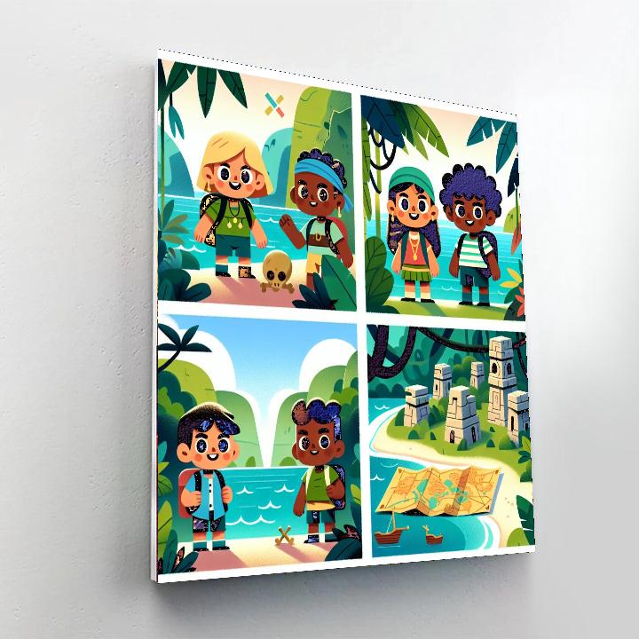 Lost Island Adventure Paint By Number