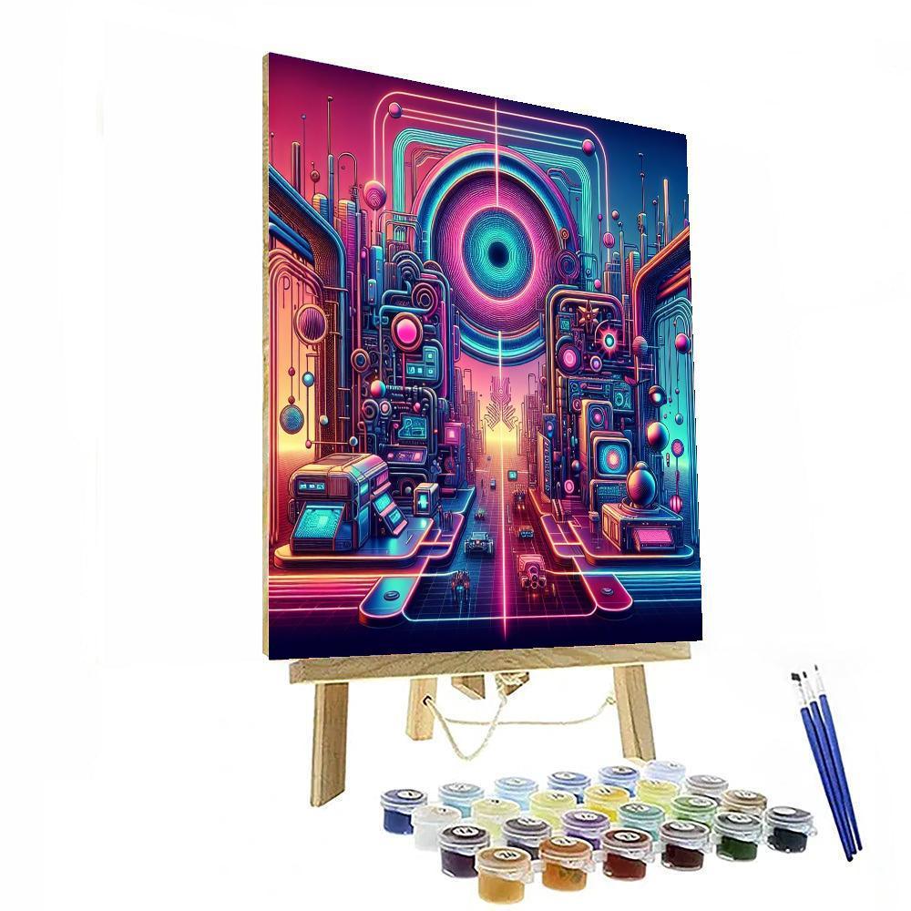 Retro Futuristic Fantasy Paint By Numbers