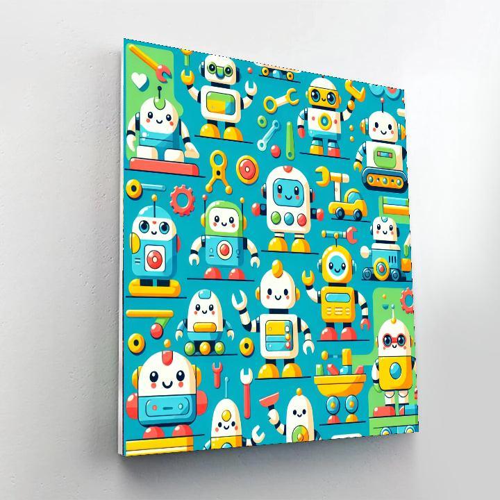 Little Robot Builders Paint By Numbers Kits
