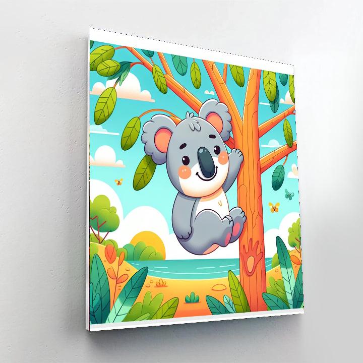Cuddly Koala Bear Numbered Painting Kits