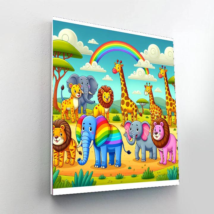 Fantasy Animal Safari Number Painting