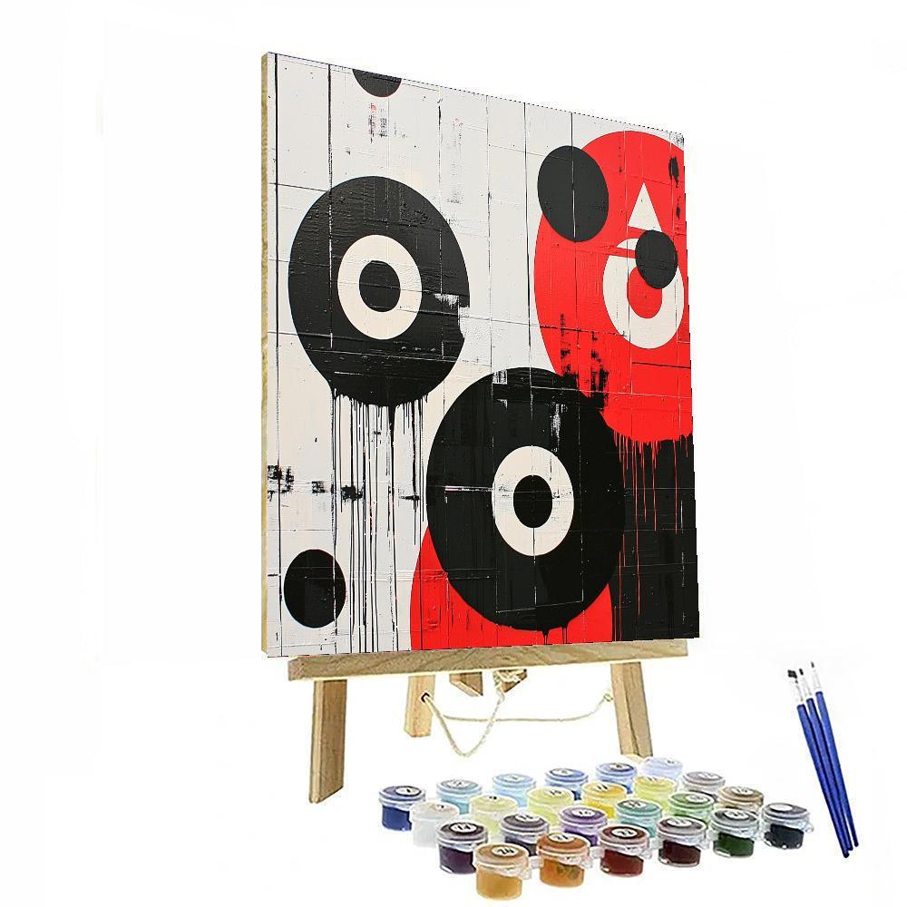 Banksy Inspired Cycle Of Resistance  Paint By Color