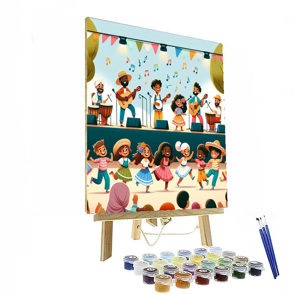 Funky Music Festival Numbered Painting Kits