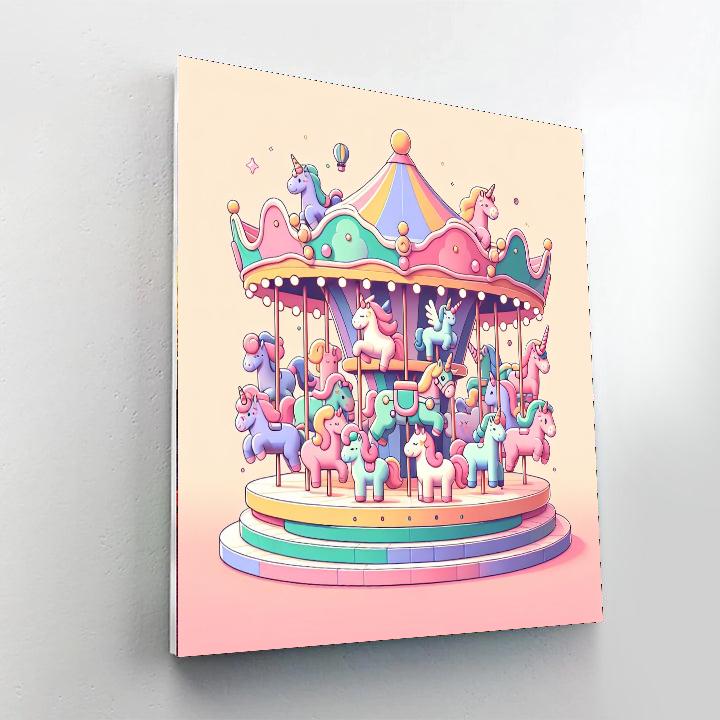 Dreamland Carousel Ride Paint By Color
