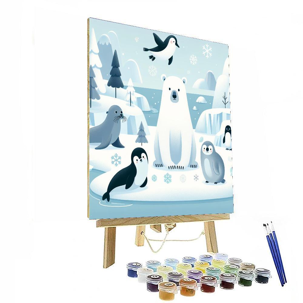 Peaceful Polar Paradise Paint By Numbers Kits