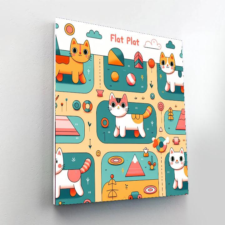 Whiskered Wonderland Painting By Numbers Kit