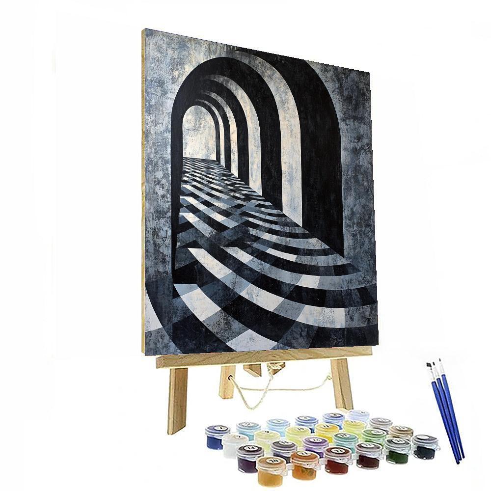 M.C. Escher Inspired The Interplay Of Shadows  Paint By Numbers