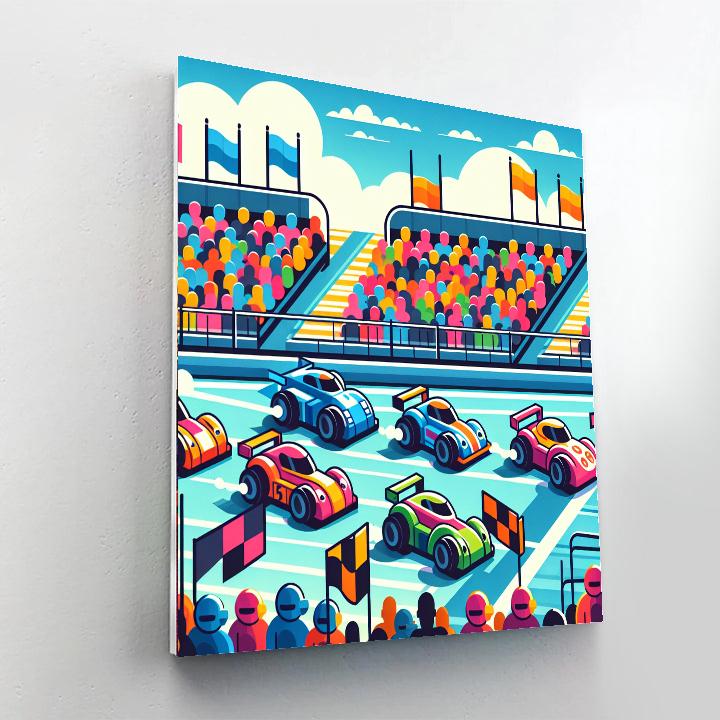 Cool Cars And Racing Paint By Numbers Kits