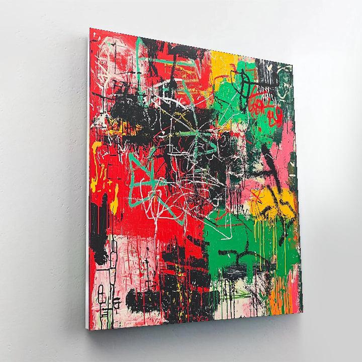Jean-Michel Basquiat Inspired Roots Of Expression  Paint By Color