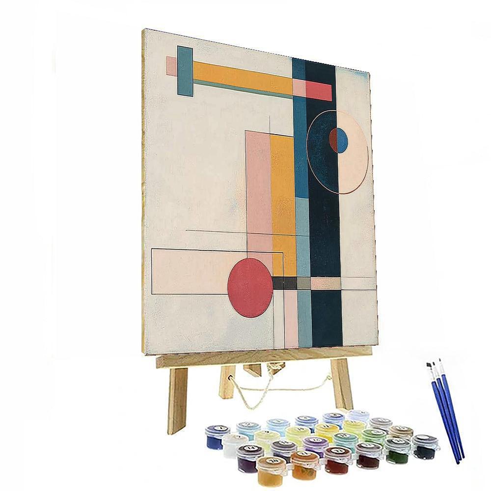 Kazimir Malevich Inspired Geometric Essence  Paint By Color