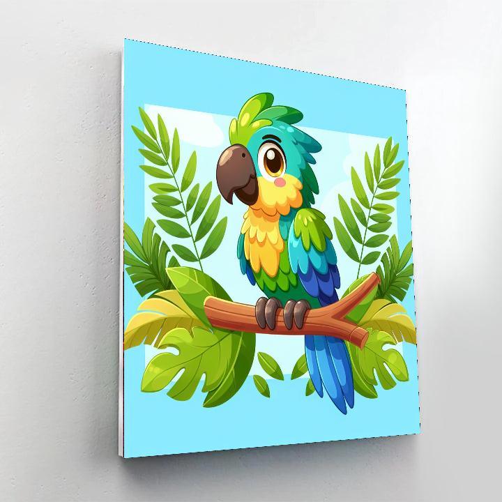 Cheeky Parrot Paint By Numbers