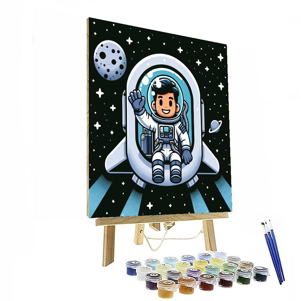 Astronauts In The Milky Way Paint By Number