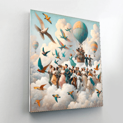 Adventure In The Clouds Paint By Color