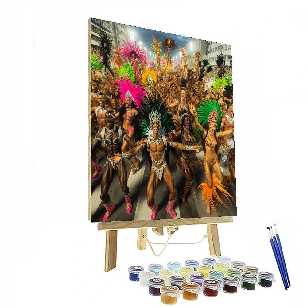 Carnival Of Bloco - Brazil Painting By Numbers Kit