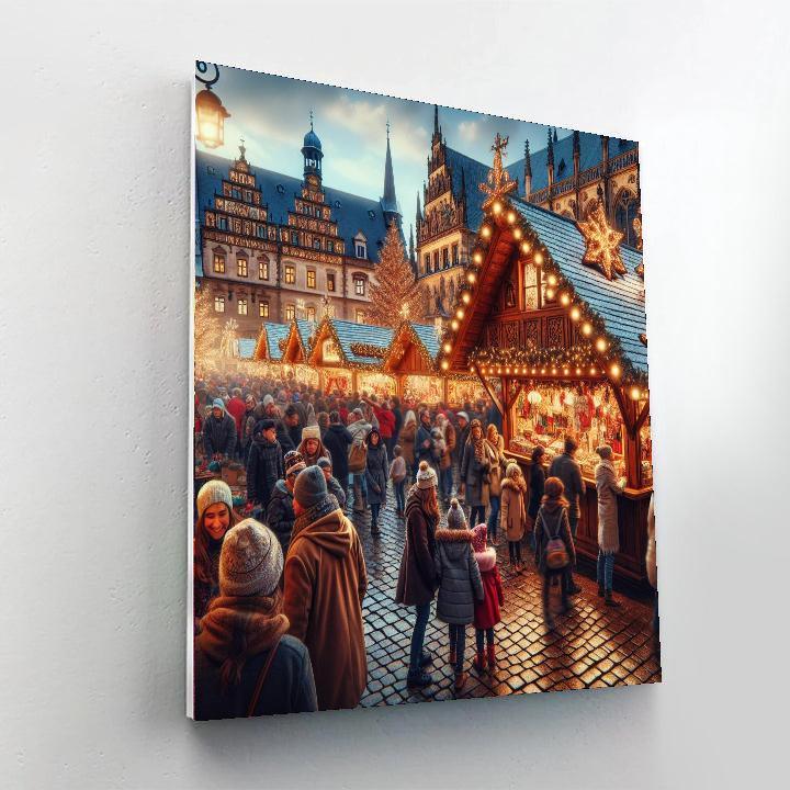 Nuremberg Christkindlesmarkt - Nuremberg, Germany Paint By Numbers Art