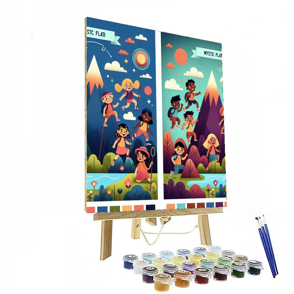 Mystic Mountain Expedition Number Painting