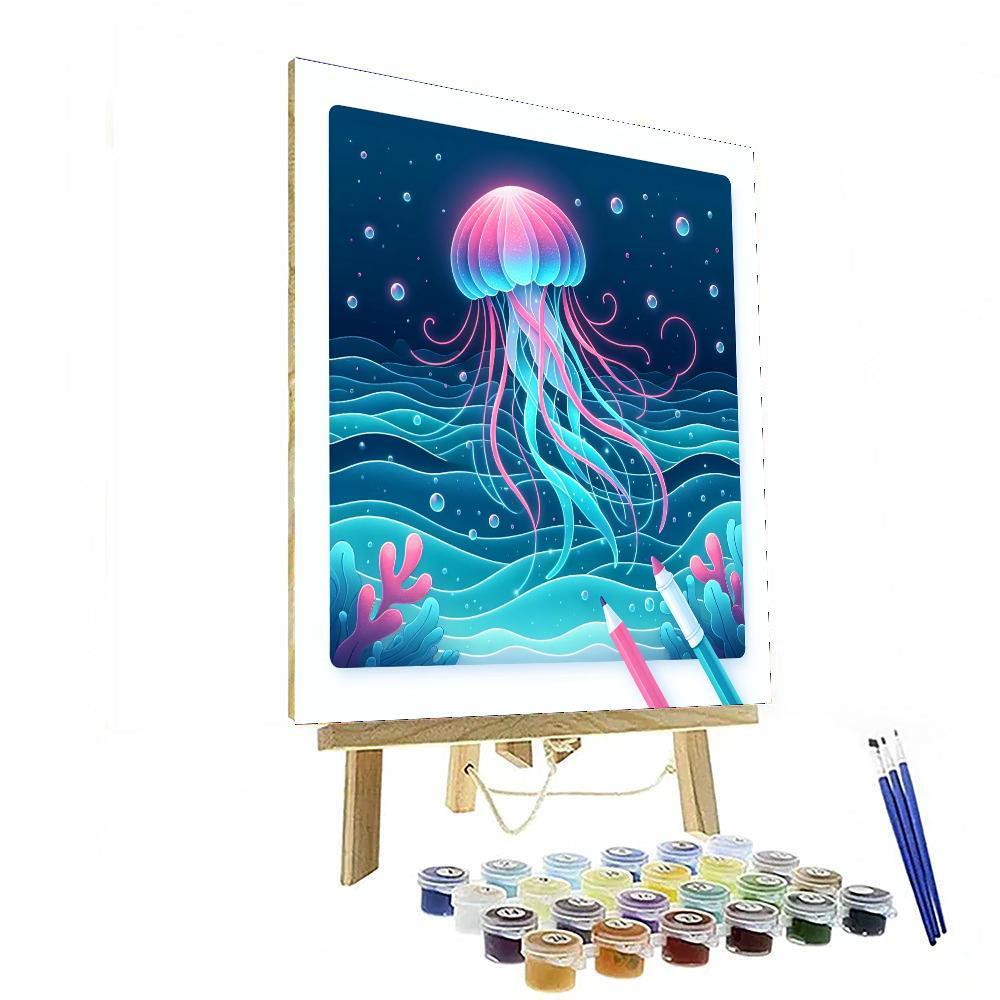 Luminous Jellyfish Paint By Numbers Art