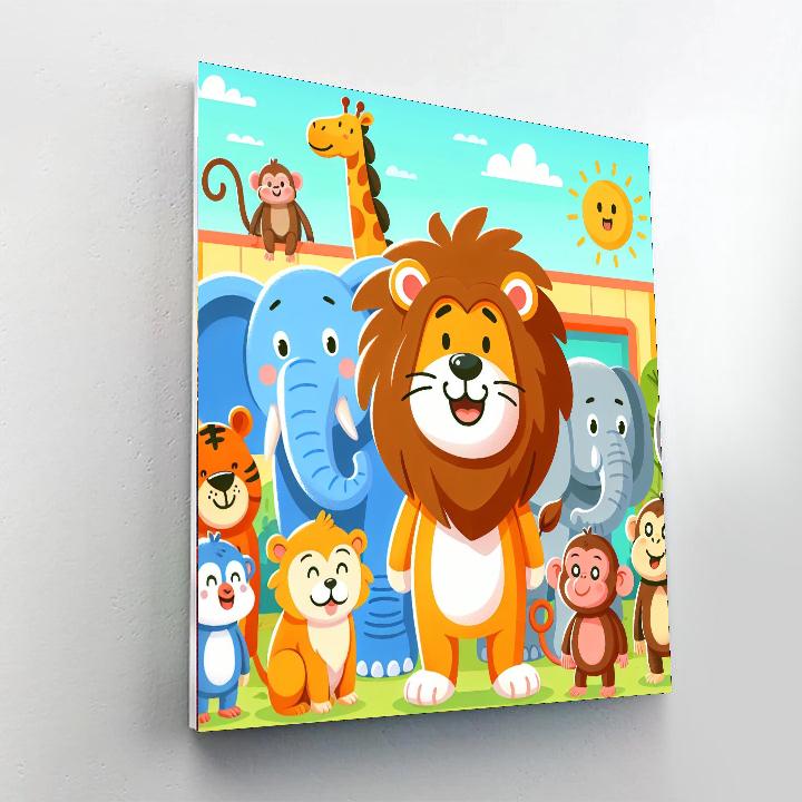 Zoo Fun Number Painting