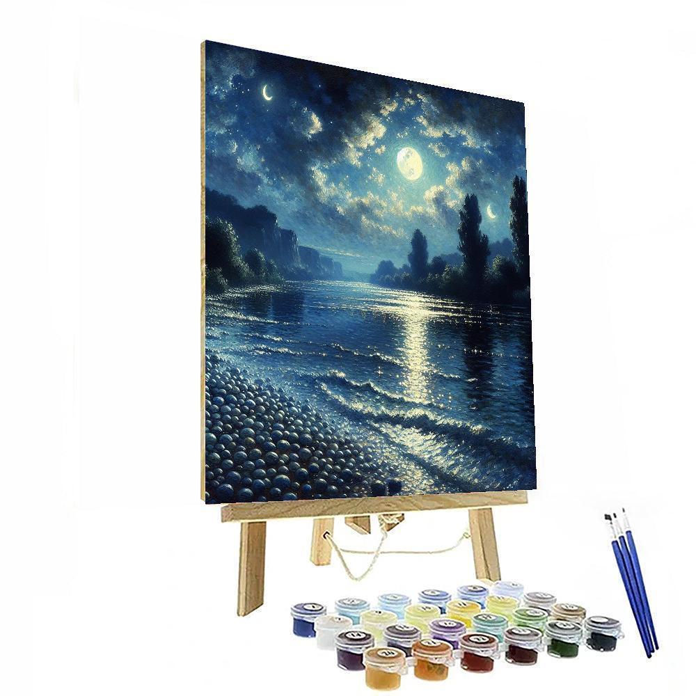 Mystical Night On The River Paint By Color