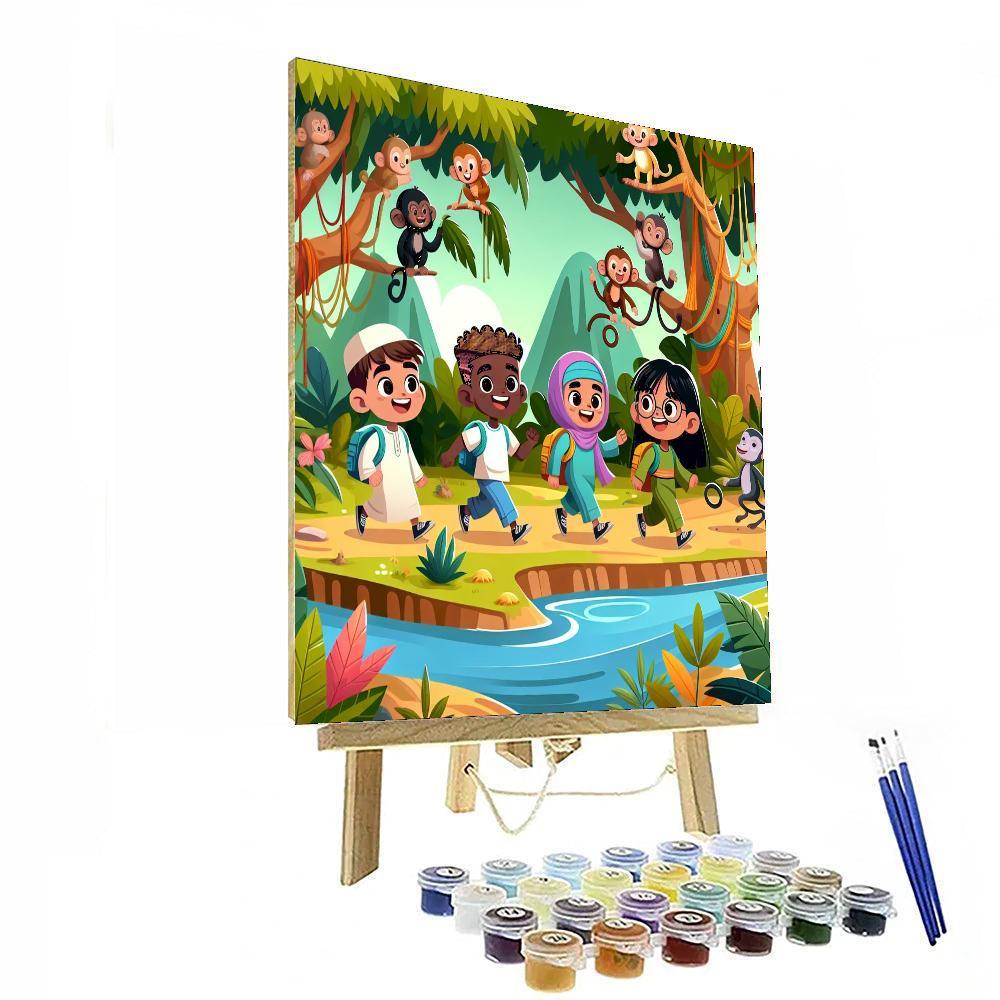 Jungle Adventure Island Numbered Painting Kits