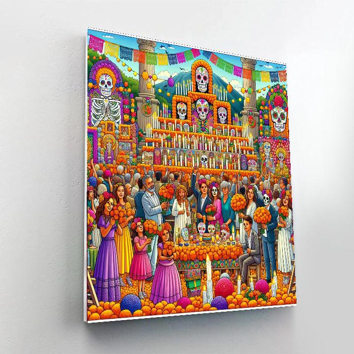 The Day Of The Dead Festival Paint By Color