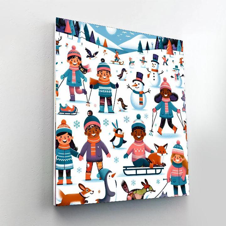 Fun Winter Wonderland Paint By Numbers Kits