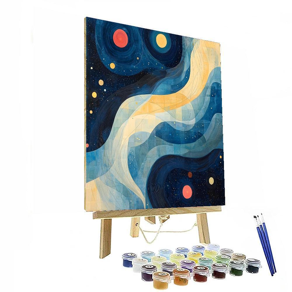 Paul Klee Inspired Cosmic Whimsy  Paint By Number