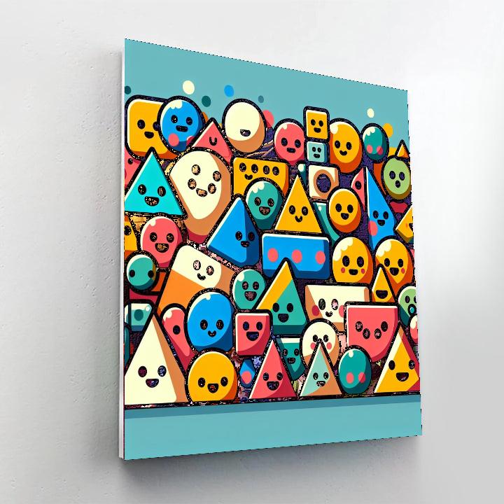 Fun With Shapes Painting Number Kit