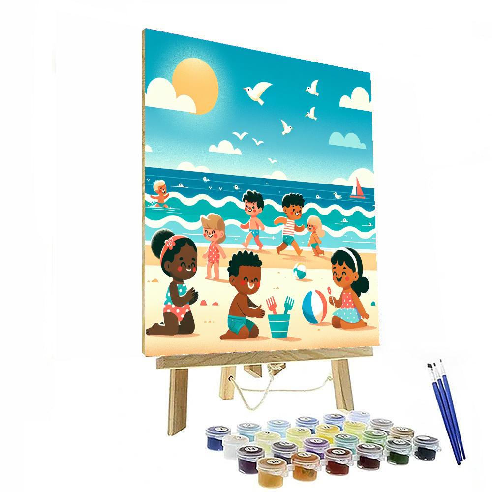Sunny Seaside Splash Paint By Color